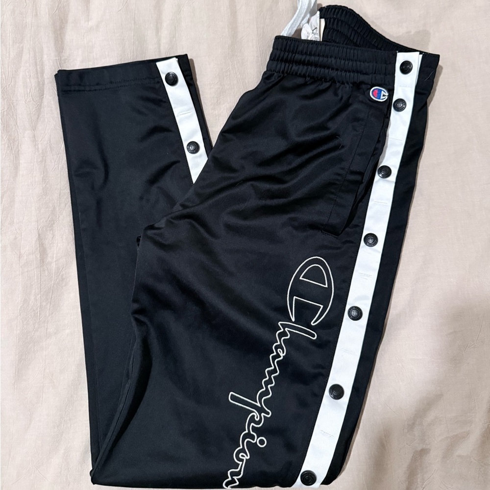 Champion Black and White Track Pants